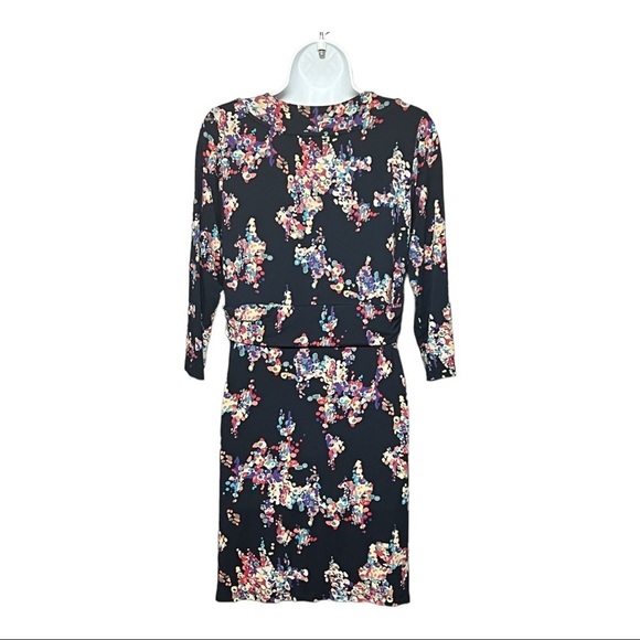 Boden Confetti Print Jersey Knit Dress Navy Soft Feminine Whimsical Everyday 12R - Picture 11 of 15